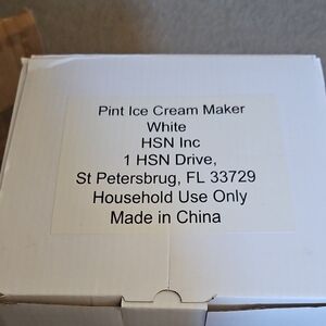 White Pint Ice Cream Maker